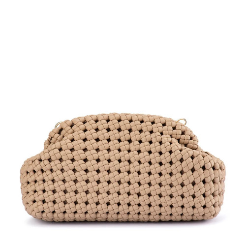 Everly Hand Woven Clutch - Natural